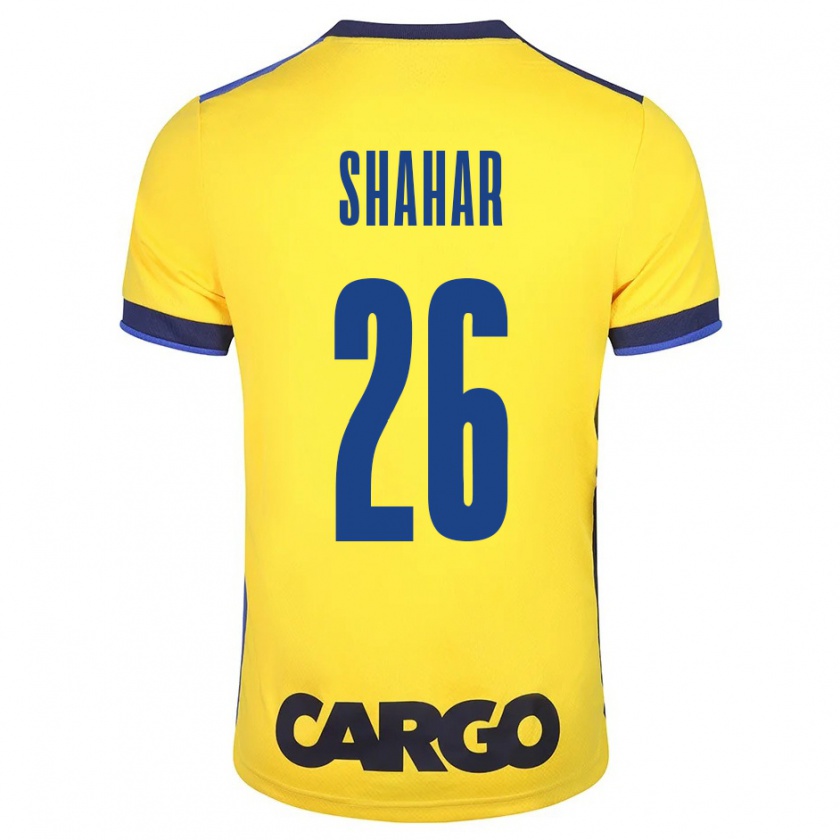 Kandiny Uomo Maglia Ido Shahar #26 Giallo Kit Gara Home 2023/24 Maglietta