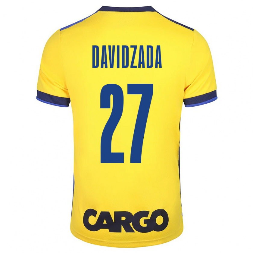 Kandiny Hombre Camiseta Ofir Davidzada #27 Amarillo 1ª Equipación 2023/24 La Camisa