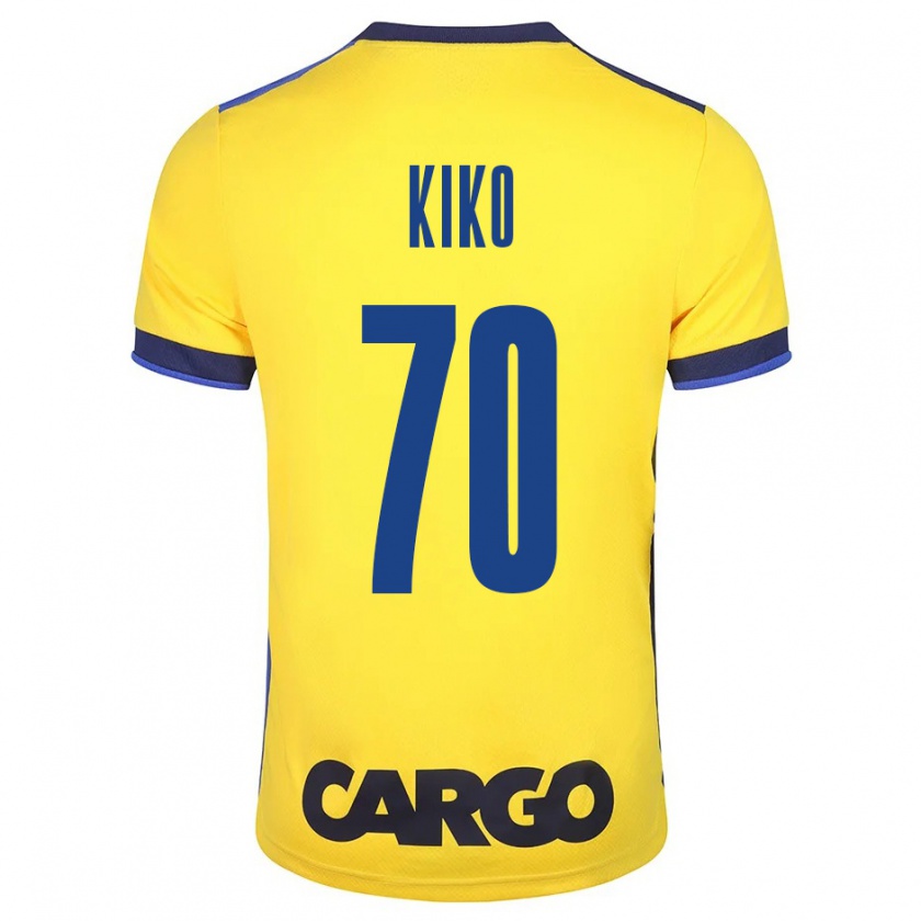 Kandiny Hombre Camiseta Kiko Bondoso #70 Amarillo 1ª Equipación 2023/24 La Camisa