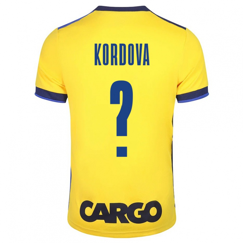 Kandiny Hombre Camiseta Adir Kordova #0 Amarillo 1ª Equipación 2023/24 La Camisa