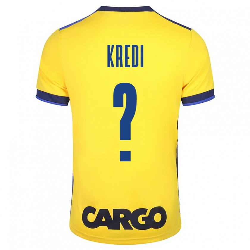 Kandiny Hombre Camiseta Amit Kredi #0 Amarillo 1ª Equipación 2023/24 La Camisa