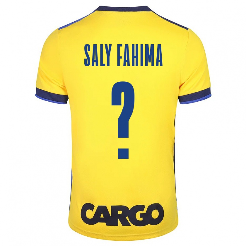 Kandiny Hombre Camiseta Israel Saly Fahima #0 Amarillo 1ª Equipación 2023/24 La Camisa