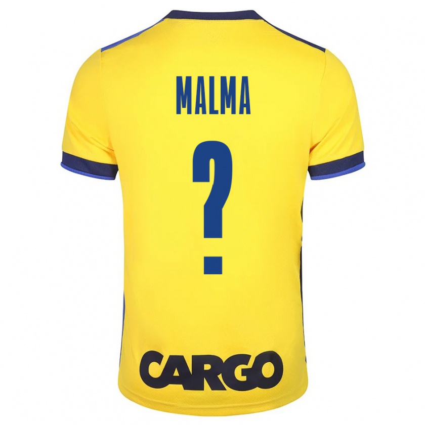 Kandiny Hombre Camiseta Itay Malma #0 Amarillo 1ª Equipación 2023/24 La Camisa