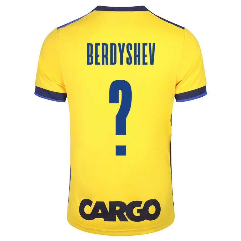 Kandiny Hombre Camiseta Tikhon Berdyshev #0 Amarillo 1ª Equipación 2023/24 La Camisa