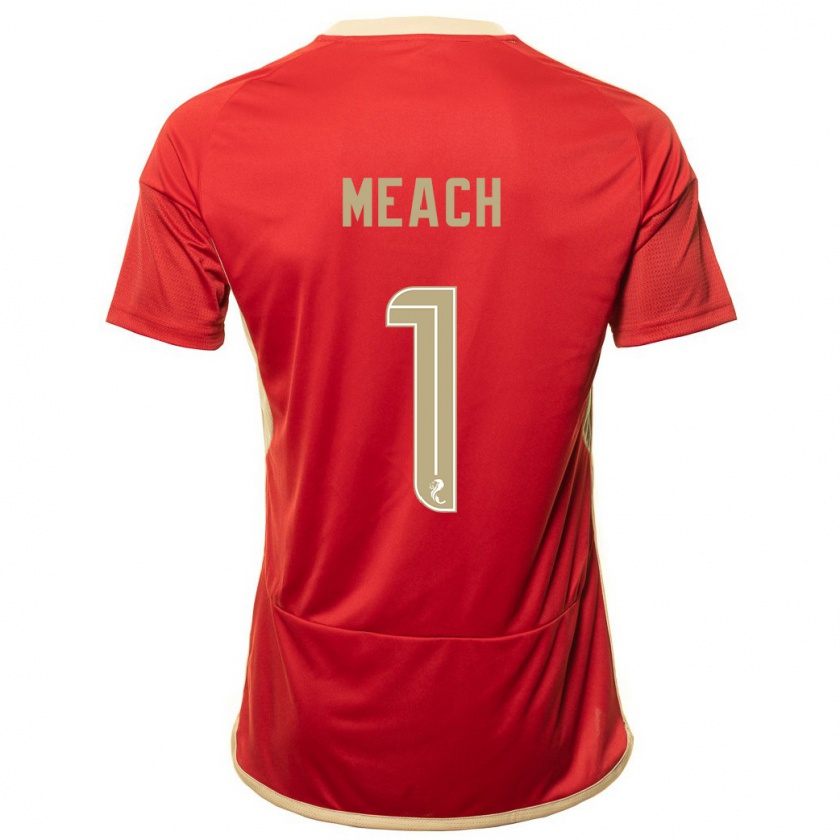 Kandiny Uomo Maglia Aaliyah-Jay Meach #1 Rosso Kit Gara Home 2023/24 Maglietta