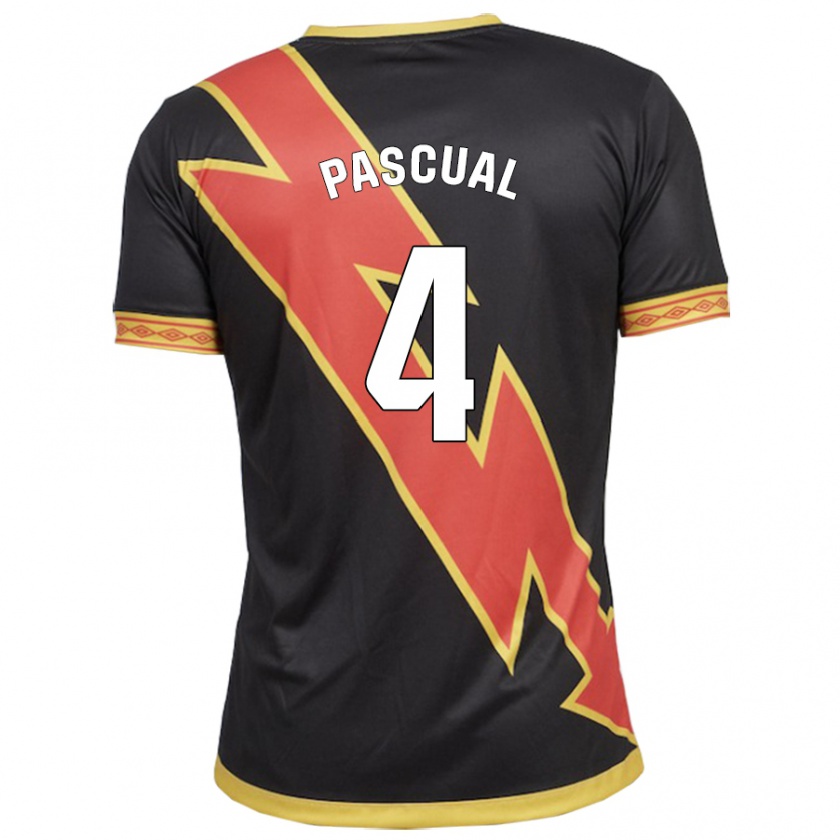 Kandiny Uomo Maglia Martín Pascual #4 Nero Kit Gara Away 2023/24 Maglietta