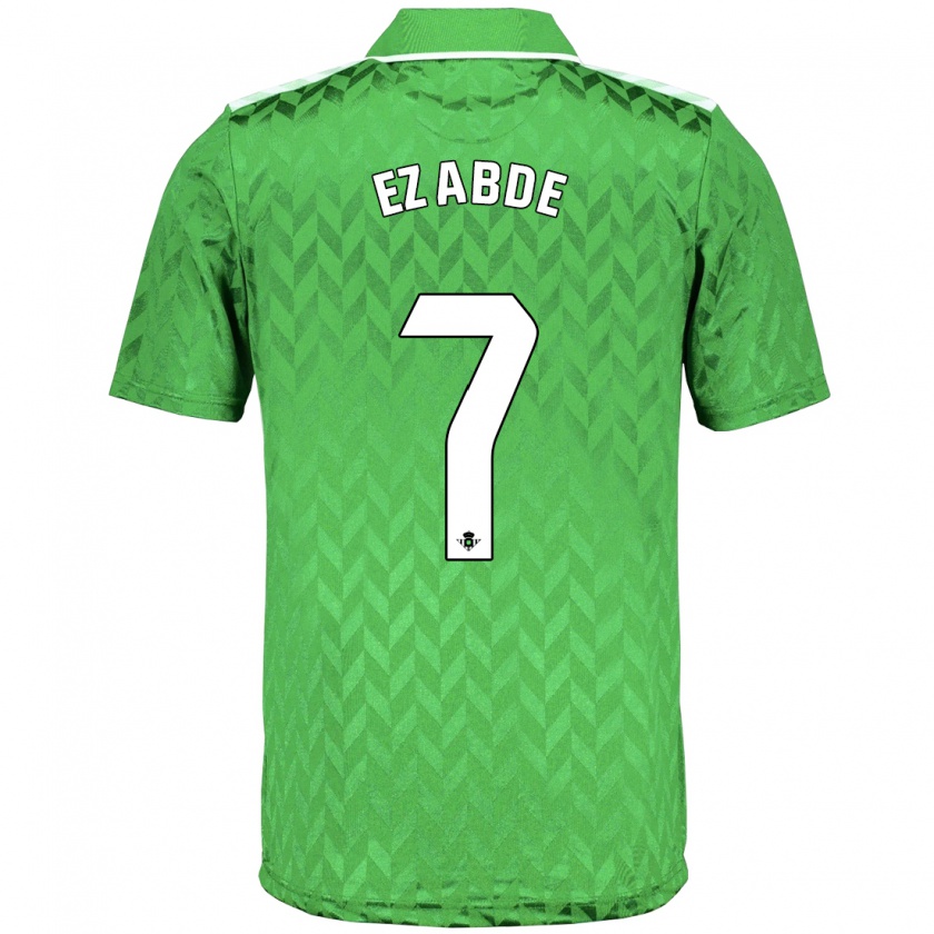 Kandiny Uomo Maglia Abde Ezzalzouli #7 Verde Kit Gara Away 2023/24 Maglietta