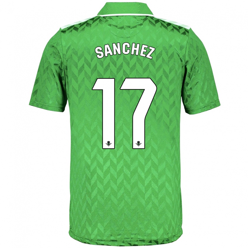 Kandiny Uomo Maglia Rodri Sánchez #17 Verde Kit Gara Away 2023/24 Maglietta