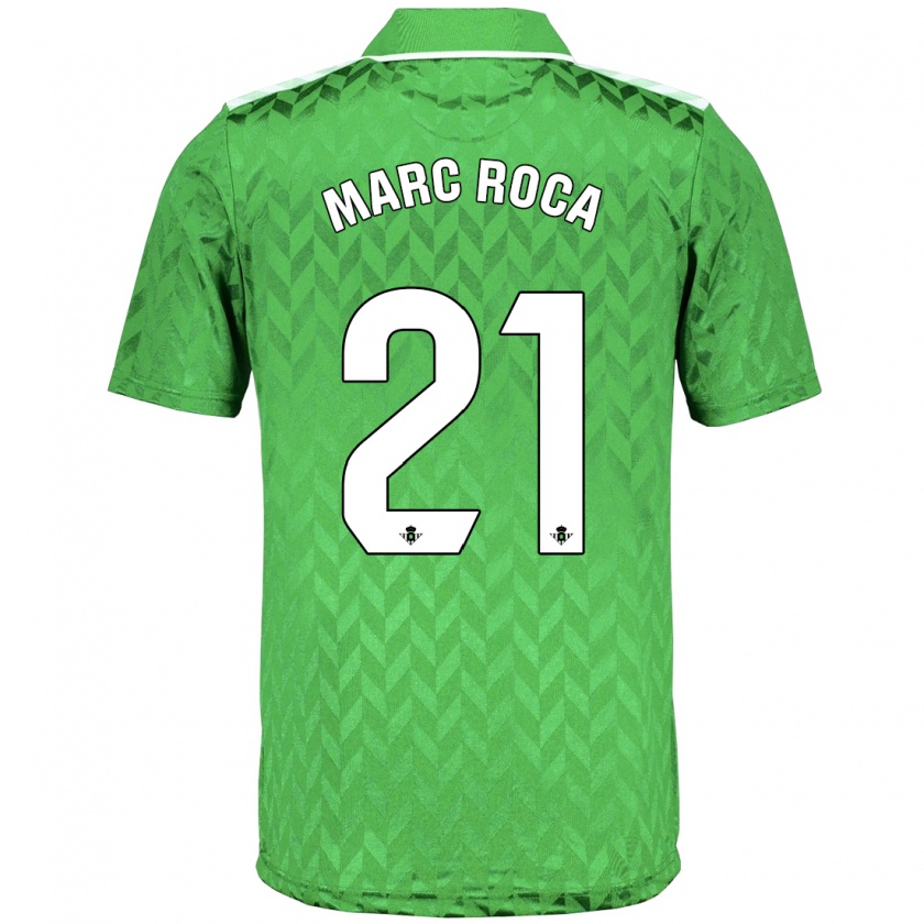 Kandiny Uomo Maglia Marc Roca #21 Verde Kit Gara Away 2023/24 Maglietta