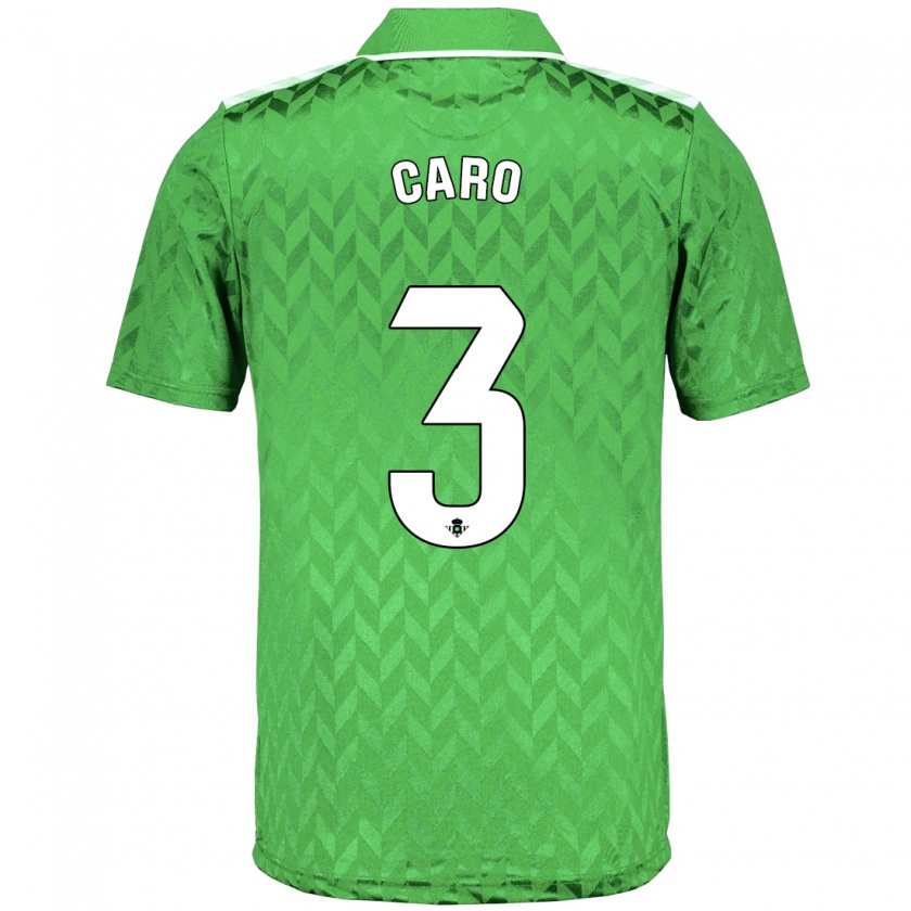 Kandiny Hombre Camiseta Andrés Caro #3 Verde 2ª Equipación 2023/24 La Camisa