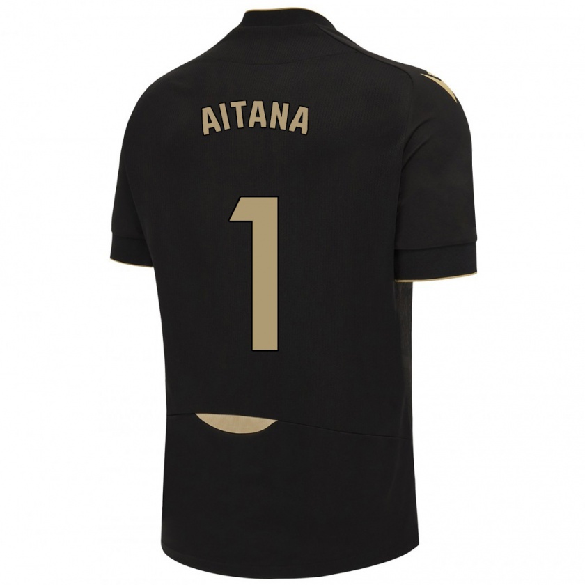 Kandiny Uomo Maglia Aitana #1 Nero Kit Gara Away 2023/24 Maglietta