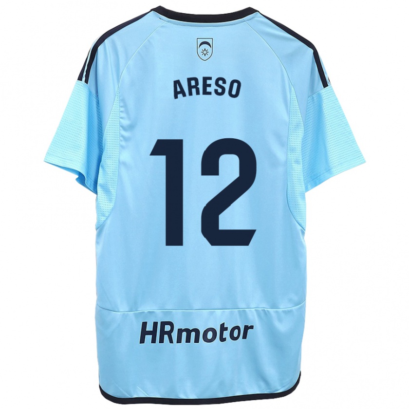 Kandiny Herren Jesús Areso #12 Blau Auswärtstrikot Trikot 2023/24 T-Shirt Österreich