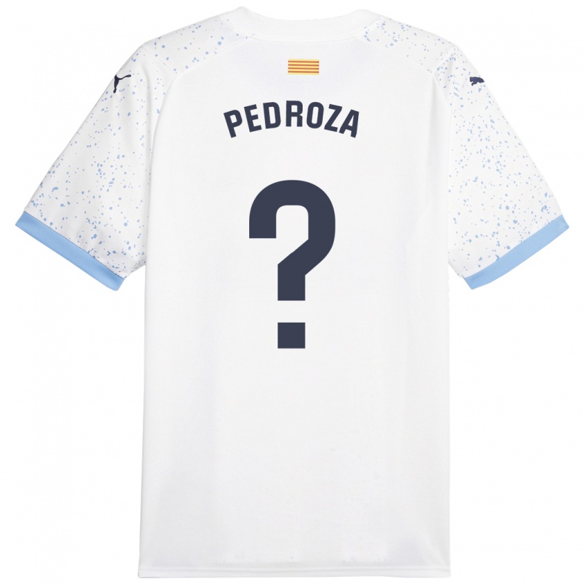 Kandiny Hombre Camiseta Gerardo Pedroza #0 Blanco 2ª Equipación 2023/24 La Camisa