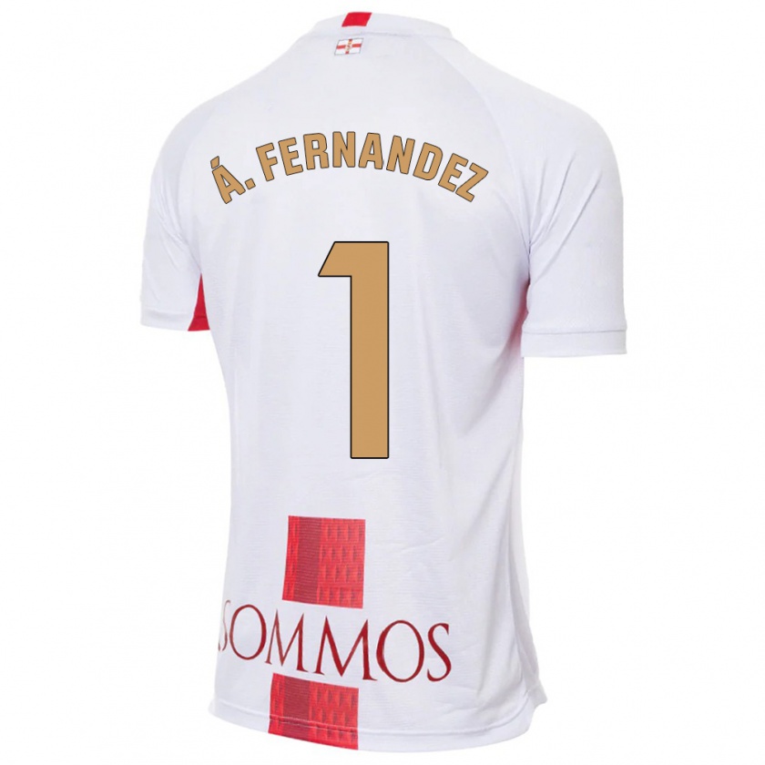 Kandiny Hombre Camiseta Álvaro Fernández #1 Blanco 2ª Equipación 2023/24 La Camisa