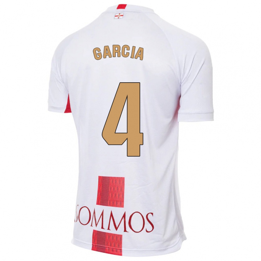 Kandiny Hombre Camiseta Nacho García #4 Blanco 2ª Equipación 2023/24 La Camisa