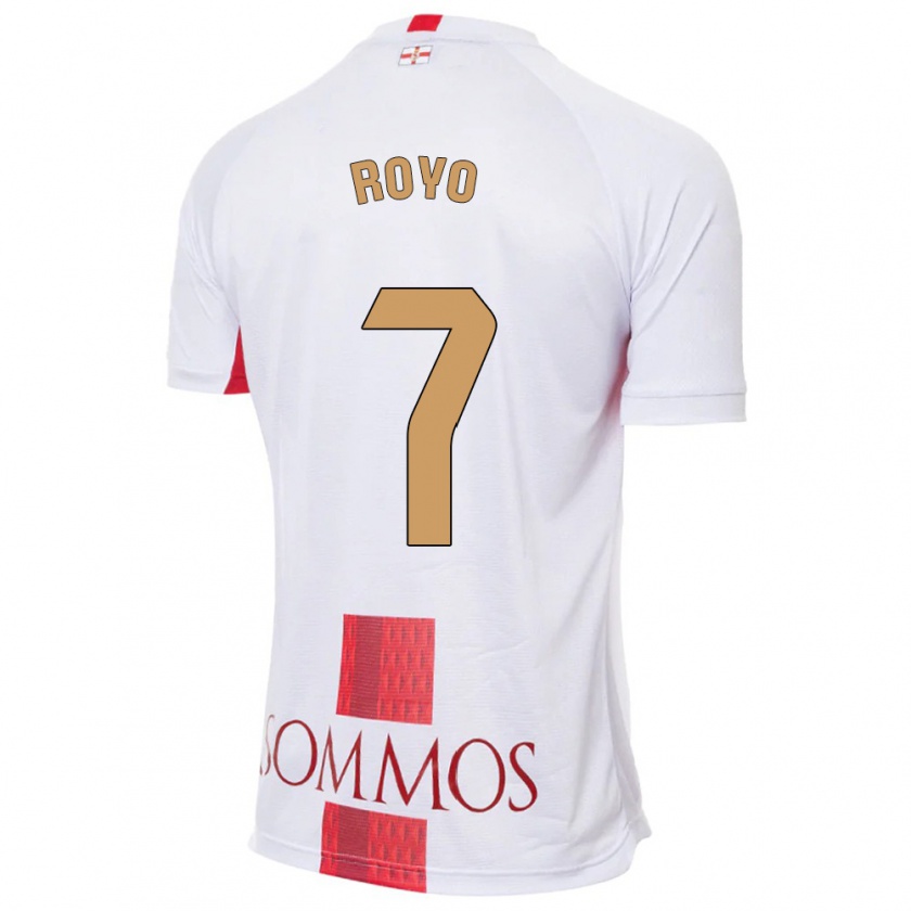 Kandiny Uomo Maglia Laura Royo #7 Bianco Kit Gara Away 2023/24 Maglietta