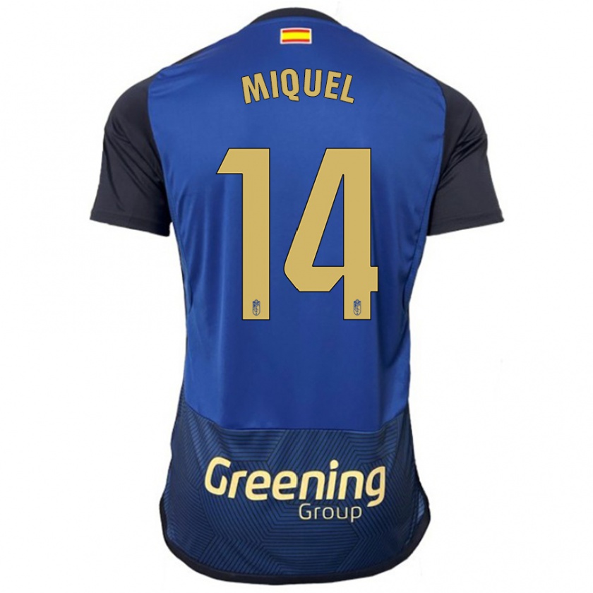 Kandiny Hombre Camiseta Ignasi Miquel #14 Armada 2ª Equipación 2023/24 La Camisa México