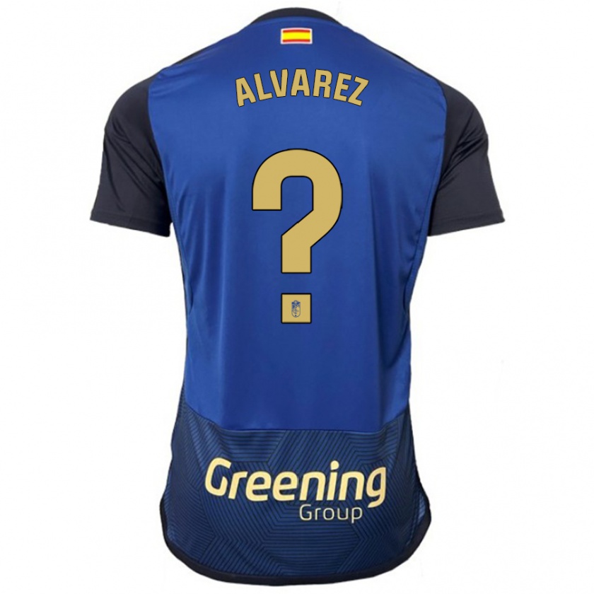 Kandiny Uomo Maglia Rubén Álvarez #0 Marina Militare Kit Gara Away 2023/24 Maglietta