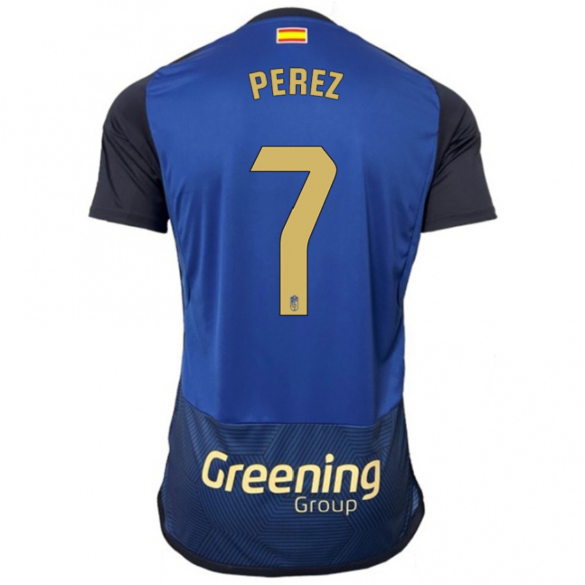 Kandiny Uomo Maglia Laura Pérez #7 Marina Militare Kit Gara Away 2023/24 Maglietta