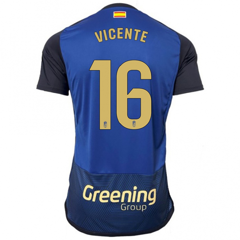 Kandiny Hombre Camiseta Nerea Vicente #16 Armada 2ª Equipación 2023/24 La Camisa México