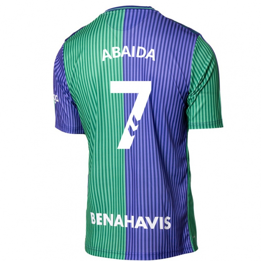 Kandiny Uomo Maglia Haitam Abaida #7 Verde Blu Kit Gara Away 2023/24 Maglietta