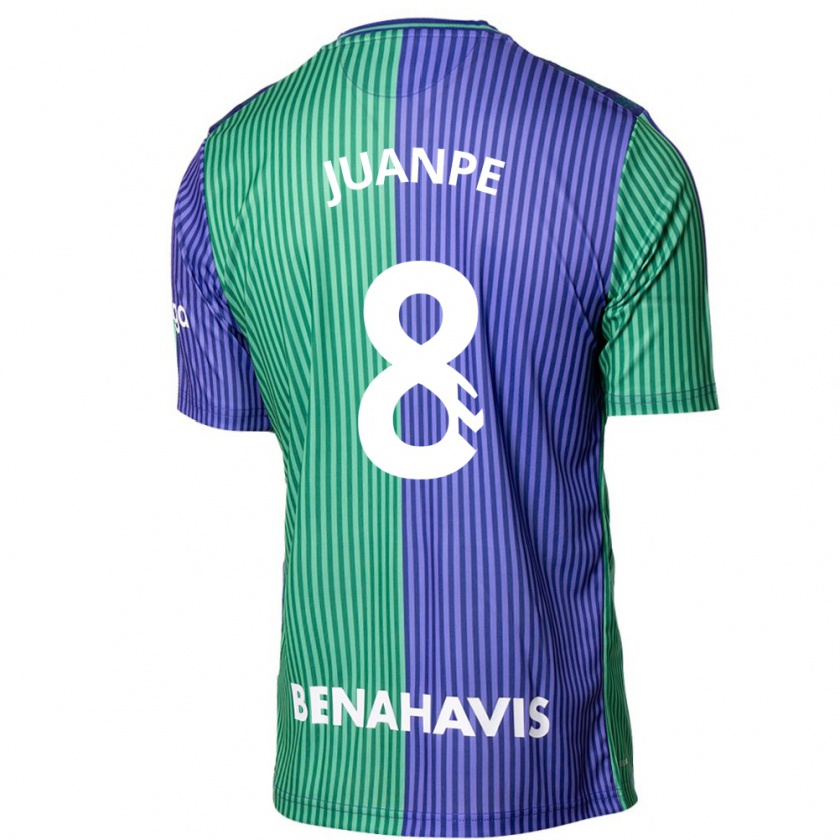 Kandiny Uomo Maglia Juanpe #8 Verde Blu Kit Gara Away 2023/24 Maglietta