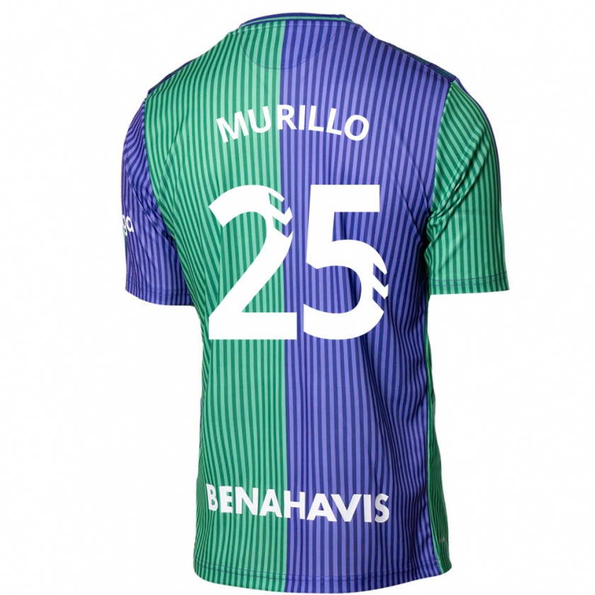 Kandiny Uomo Maglia Diego Murillo #25 Verde Blu Kit Gara Away 2023/24 Maglietta