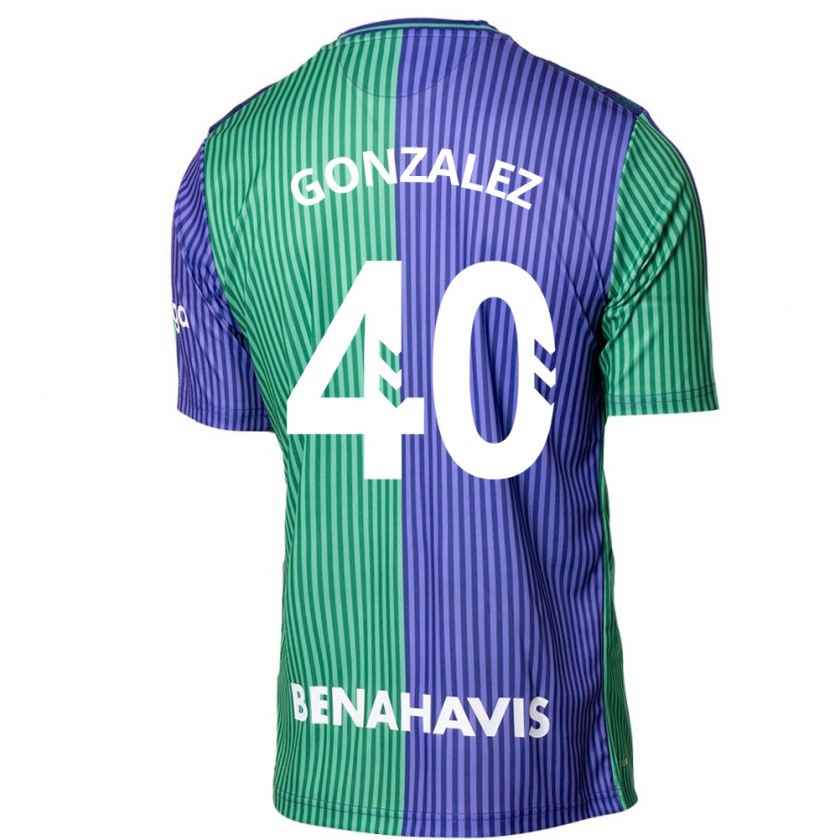 Kandiny Uomo Maglia Carol González #40 Verde Blu Kit Gara Away 2023/24 Maglietta