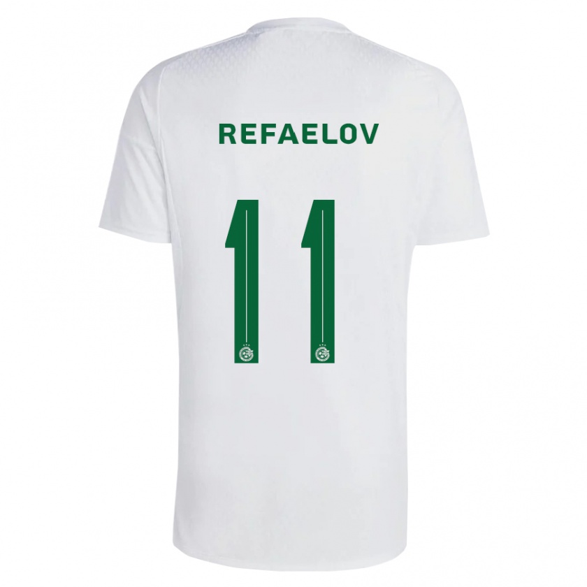 Kandiny Hombre Camiseta Lior Refaelov #11 Verde Azul 2ª Equipación 2023/24 La Camisa