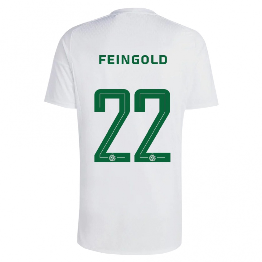 Kandiny Uomo Maglia Ilay Feingold #22 Verde Blu Kit Gara Away 2023/24 Maglietta