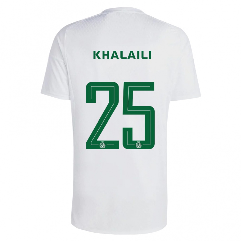 Kandiny Hombre Camiseta Anan Khalaili #25 Verde Azul 2ª Equipación 2023/24 La Camisa