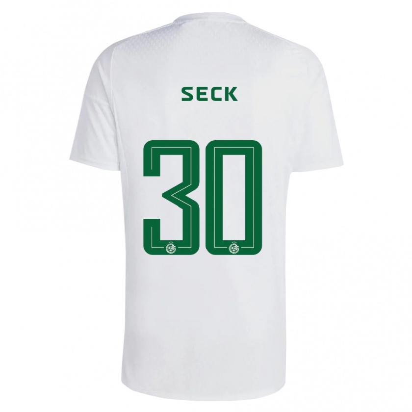 Kandiny Hombre Camiseta Abdoulaye Seck #30 Verde Azul 2ª Equipación 2023/24 La Camisa