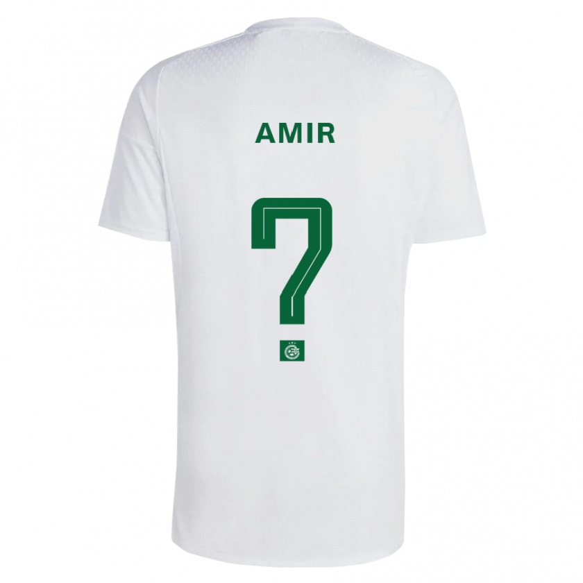 Kandiny Hombre Camiseta Elad Amir #0 Verde Azul 2ª Equipación 2023/24 La Camisa