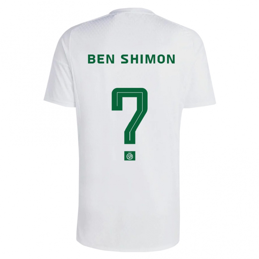 Kandiny Uomo Maglia Elad Ben Shimon #0 Verde Blu Kit Gara Away 2023/24 Maglietta