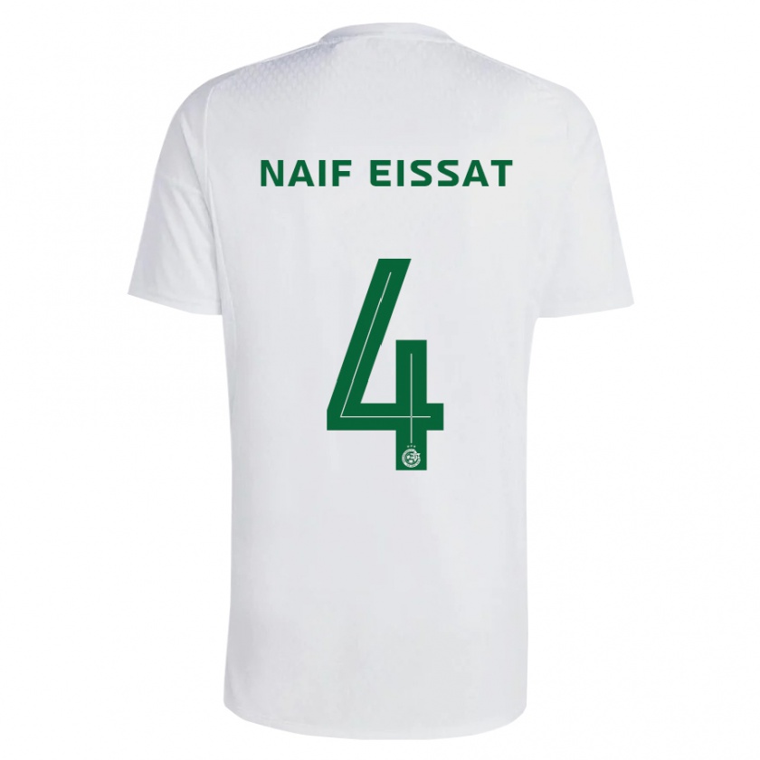 Kandiny Uomo Maglia Lisav Naif Eissat #4 Verde Blu Kit Gara Away 2023/24 Maglietta