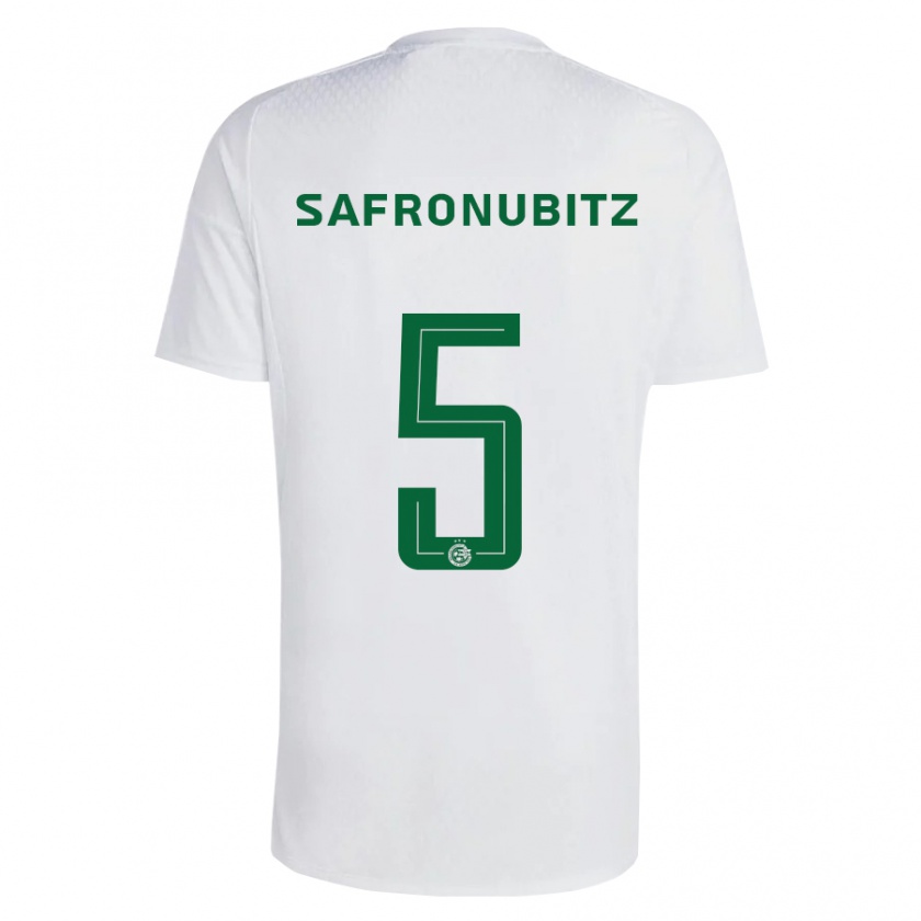 Kandiny Uomo Maglia Dan Safronubitz #5 Verde Blu Kit Gara Away 2023/24 Maglietta