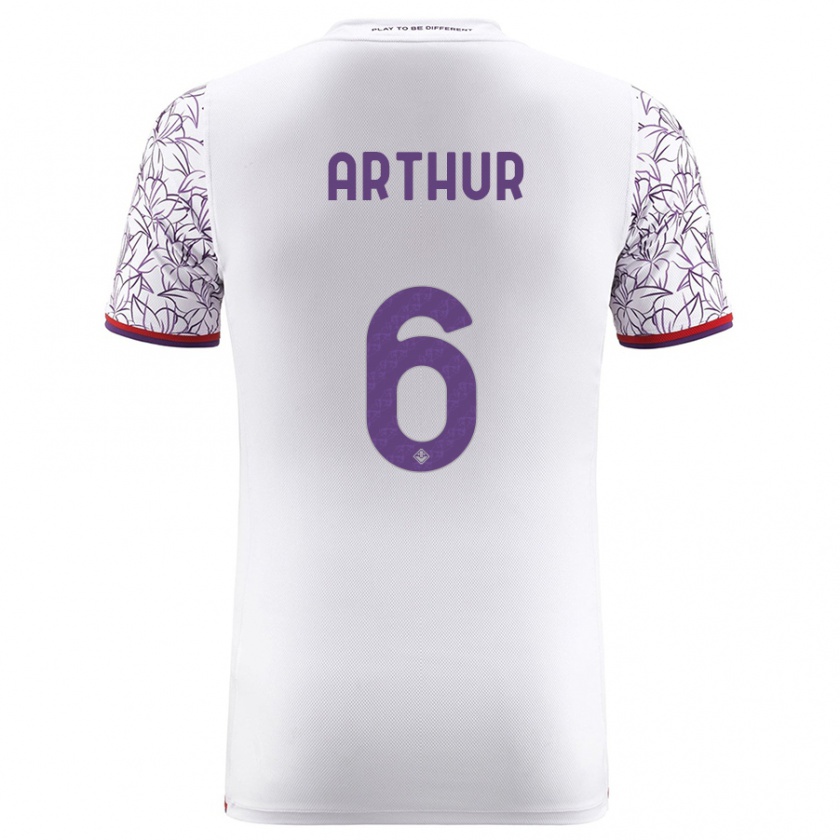 Kandiny Uomo Maglia Arthur Melo #6 Bianco Kit Gara Away 2023/24 Maglietta