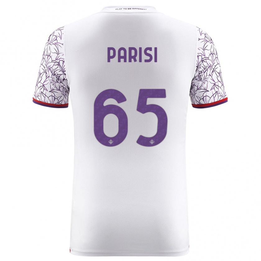 Kandiny Uomo Maglia Fabiano Parisi #65 Bianco Kit Gara Away 2023/24 Maglietta