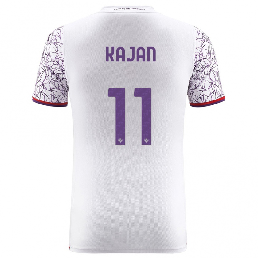 Kandiny Uomo Maglia Zsanett Kaján #11 Bianco Kit Gara Away 2023/24 Maglietta