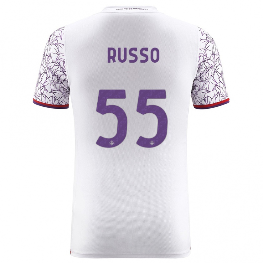 Kandiny Herren Federica Russo #55 Weiß Auswärtstrikot Trikot 2023/24 T-Shirt Österreich