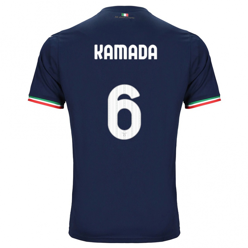 Kandiny Uomo Maglia Daichi Kamada #6 Marina Militare Kit Gara Away 2023/24 Maglietta