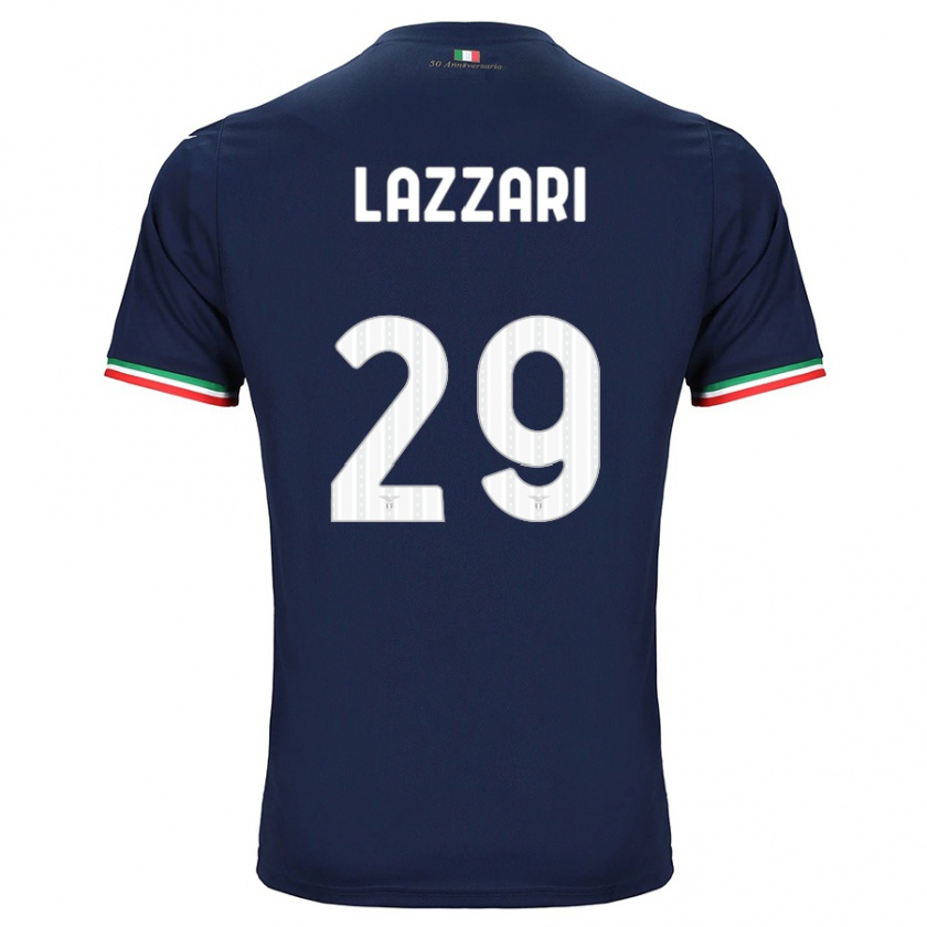 Kandiny Uomo Maglia Manuel Lazzari #29 Marina Militare Kit Gara Away 2023/24 Maglietta