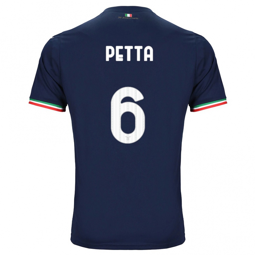 Kandiny Uomo Maglia Andrea Petta #6 Marina Militare Kit Gara Away 2023/24 Maglietta