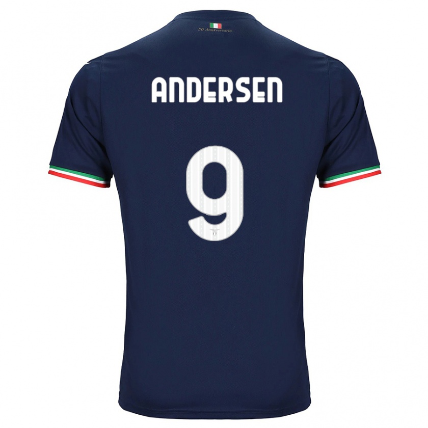 Kandiny Uomo Maglia Signe Holt Andersen #9 Marina Militare Kit Gara Away 2023/24 Maglietta