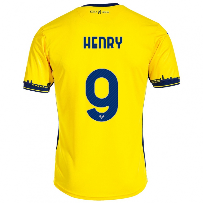 Kandiny Herren Thomas Henry #9 Gelb Auswärtstrikot Trikot 2023/24 T-Shirt Österreich