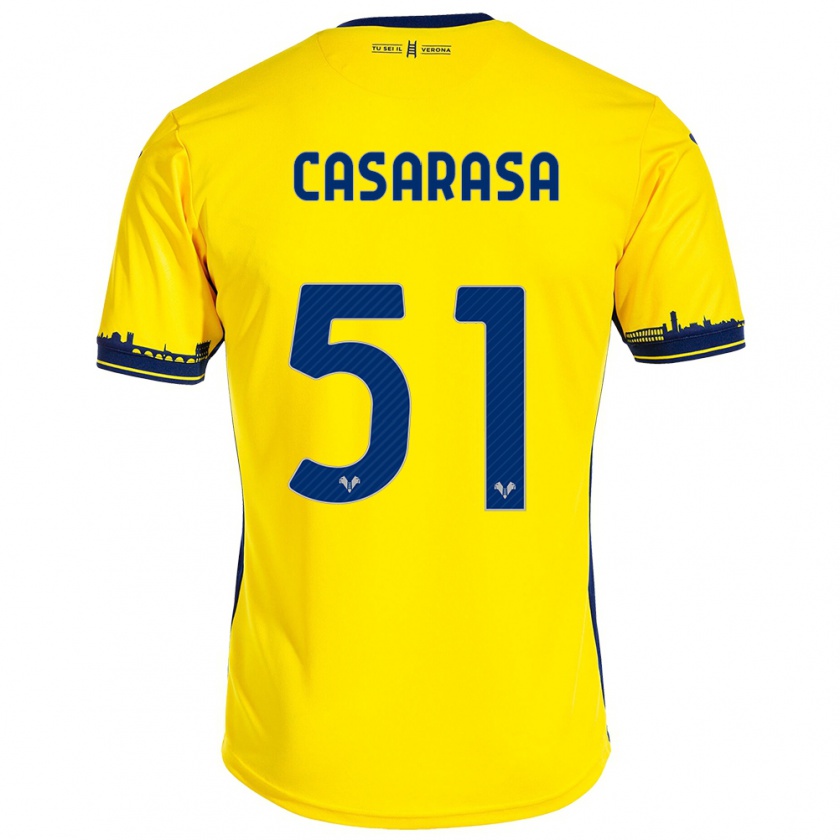 Kandiny Heren Asia Casarasa #51 Geel Uitshirt Uittenue 2023/24 T-Shirt België