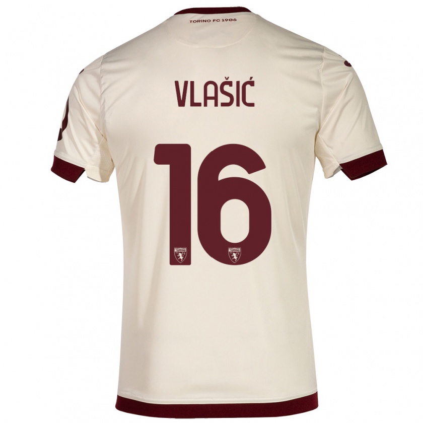 Kandiny Heren Nikola Vlašić #16 Champagne Uitshirt Uittenue 2023/24 T-Shirt België