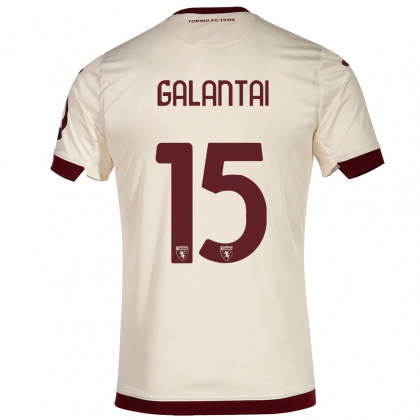 Kandiny Uomo Maglia Tamás Galántai #15 Champagne Kit Gara Away 2023/24 Maglietta