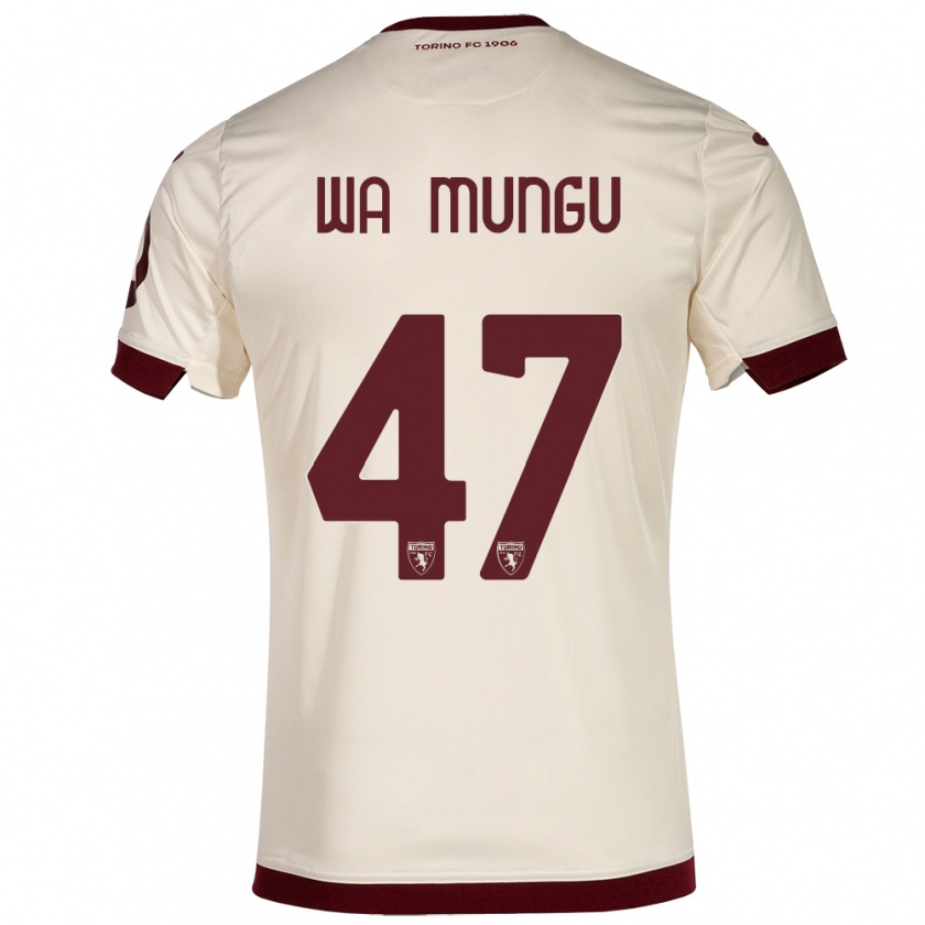 Kandiny Uomo Maglia Vimoj Muntu Wa Mungu #47 Champagne Kit Gara Away 2023/24 Maglietta