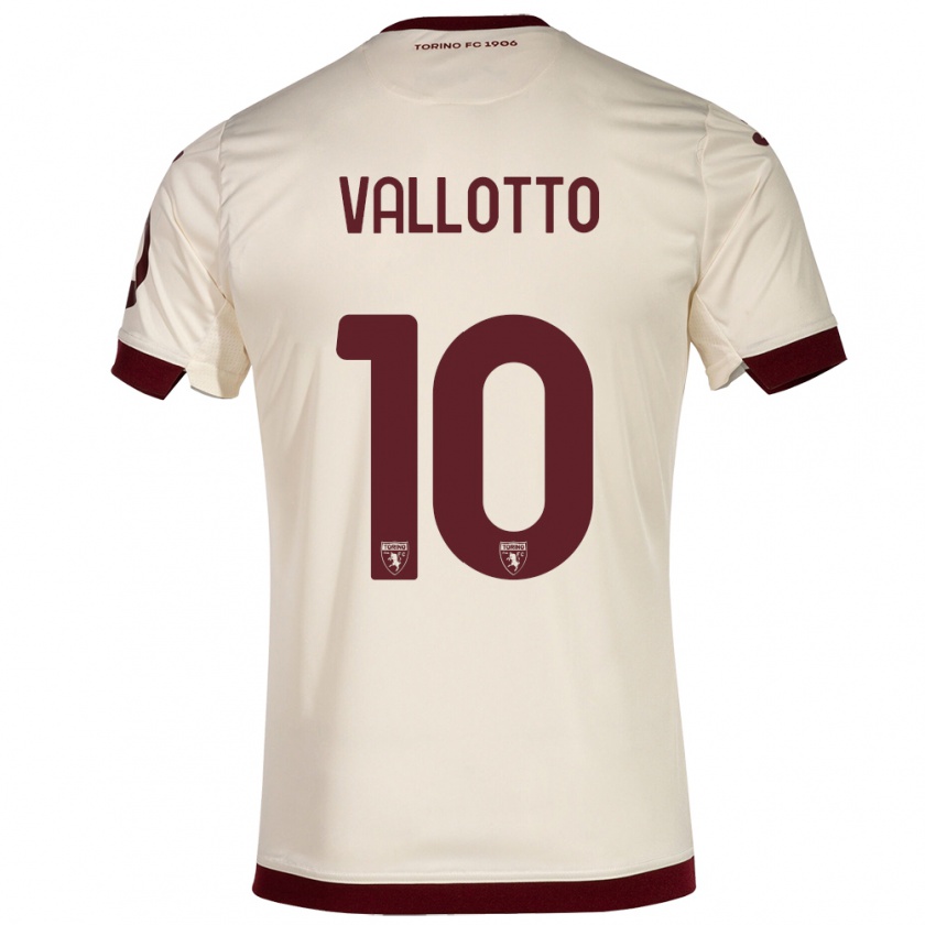 Kandiny Herren Greta Vallotto #10 Sekt Auswärtstrikot Trikot 2023/24 T-Shirt Österreich